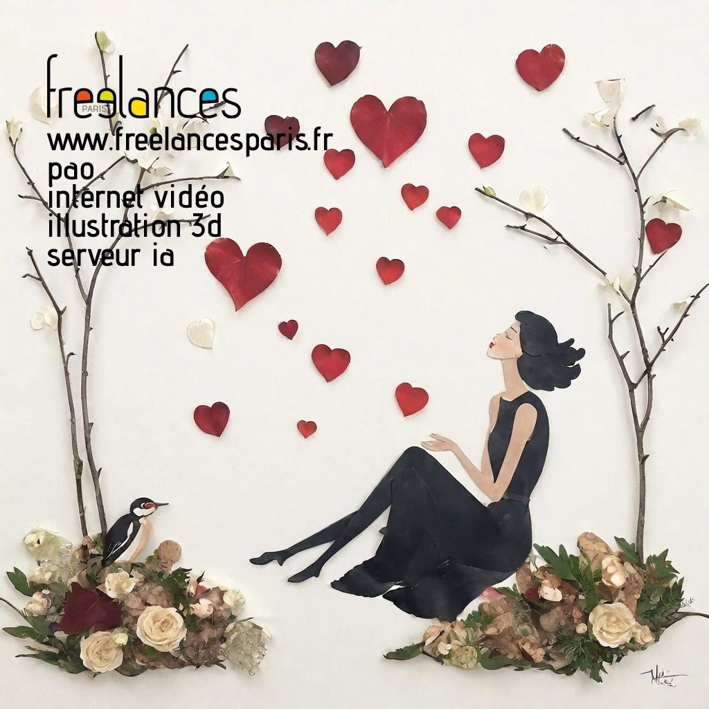 Pao mise en page internet vidéo illustration 3d serveur IA générative AI freelance paris studio de création magazines yrsus430